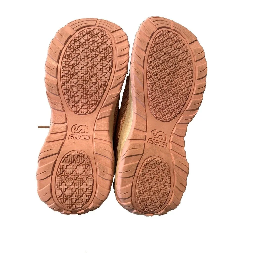 Slow Man Walking Shoes Women Size 7.5 Pink  Air Cushion Breathable Sneaker